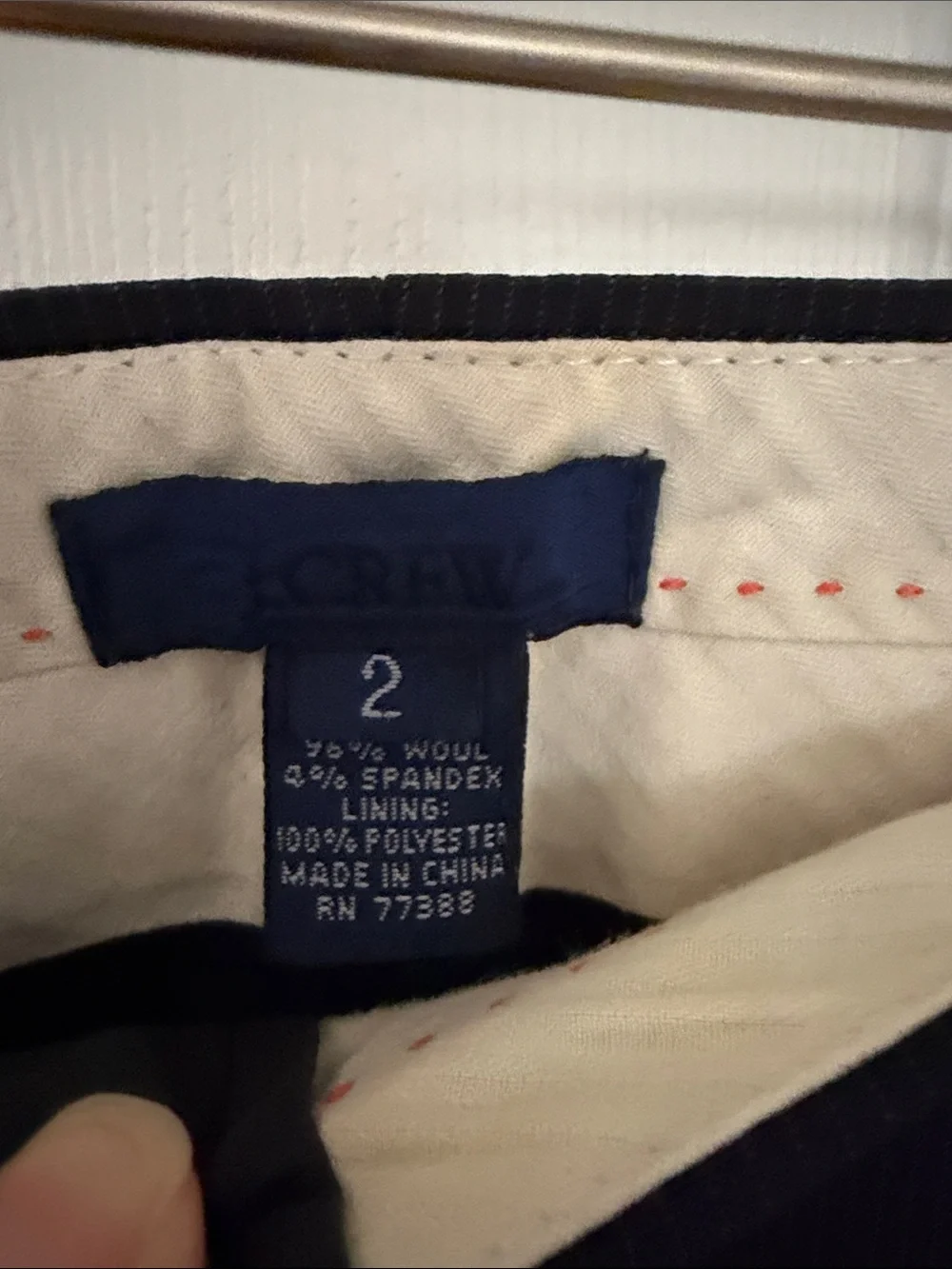 J. Crew Women's Pinstripe Straight-Leg Trousers